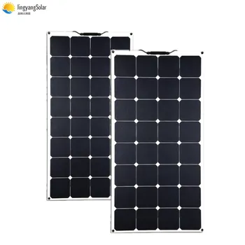 Sunpower solárny panel 100w flexibilný tenký film solárny panel sunpower solárnych článkov na lodi RV domov auta 12V solárna nabíjačka 300w 200w