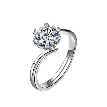 Prstene, šperky 925 sterling silver šperky Moissanite krúžok pre ženy, luxusné retro svadbu zodpovedajúce motýľ korunu lásky krúžky