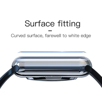 Univerzálna fólia pre Apple Hodinky iWatch Série 1 až 4 Poškriabaniu-odolný Transparentné 38mm do 44 mm TPU Obrazovke Ochranné puzdro Shell