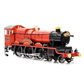 3D Kovov Puzzle Červená lokomotíva model ZOSTAVY Zostaviť Puzzle Dar, Hračky Pre Deti,