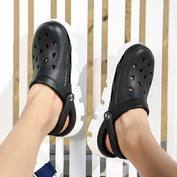 Pánske Dreváky Sandále na Platforme Papuče Mužské Topánky Sandalias Letné Plážové Topánky Sandalen Papuče Sandalet hombre Sandali Nové 2020