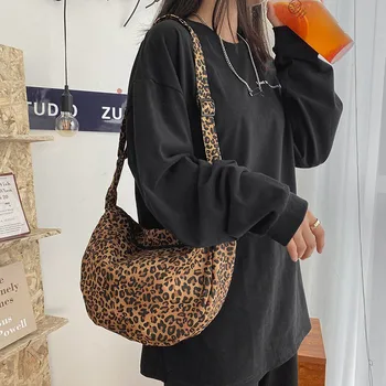 Jesenné a zimné Taška cez Rameno Značky Dizajnér Ženy Tote Tašky Retro Leopard Crossbody Tašky Kabelky Veľkú Kapacitu Shopper Tašky