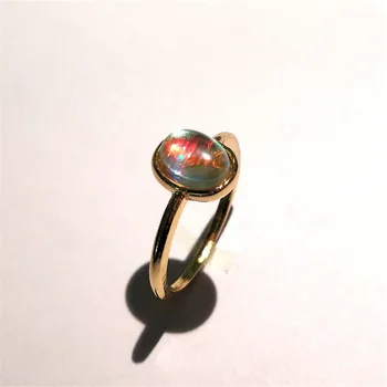 Zlaté Farebné Opál Prstene pre Ženy Šperky Vintage Jednoduché Krúžok Módne Dámy Zásnubný Prsteň Femme Strana Klasické Krúžky Darček