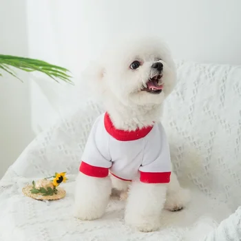 Ovocie T-shirt Psie Oblečenie Cartoon pre Psov, Oblečenie pre Pet Oblečenie Priedušná Roztomilý Jar Leto Bavlna Yorkies Biely Chlapec Mascotas