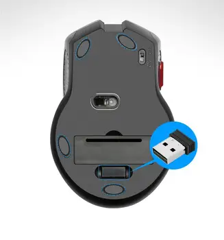 2.4 GHz, Optická Bezdrôtová Myš, 1600DPI Prenosné USB Hernej Myši Myši Pre Macbook PC Prenosný Počítač Video Hry DH S Podsvietený