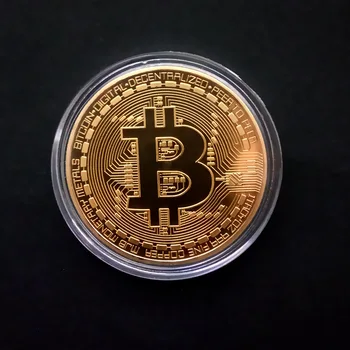1pc Nové Kreatívne Suvenír Bitcoin Mince Pozlátené Zberateľskú Darčeky Bitcoin Umelecké Zbierky Fyzickom Zlate Pamätné Mince