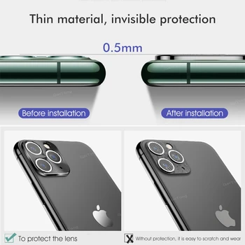 Objektív Chránič Pre iPhone 11 12 Pro Max Krúžok Kryt Hliníkové Fotoaparát puzdro Pre iPhone 11 Pro Max 12 Kryt Krúžok Ochrany