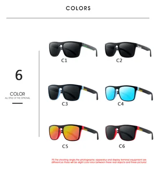 2020 Polarizované slnečné Okuliare Mužov značky Módny návrhár Námestie Dámske Slnečné okuliare Mužov