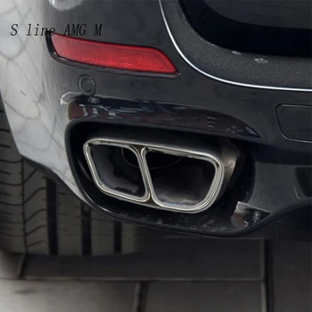 Auto Styling Pre BMW X5 X6 F15 F16 Vonkajšie Príslušenstvo Auto Chvost Hrdla Výfukového Potrubia Výzdoba Zahŕňa Nálepky a obtlačky Výbava