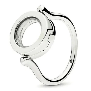 Autentické 925 Sterling Silver Ring Eleganciu Ružová Murano Skla Leaf Spriahnuté Kruh, Srdce Krúžok Pre Ženy Darček Európe Šperky