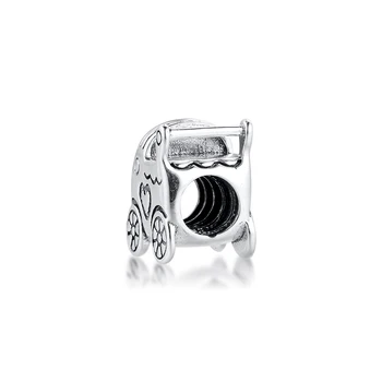 925 Sterling Silver kočíka Vintage Charm Hodí Pandora Náramok Kovové Korálky pre Šperky, Takže Ženy DIY Darček Bijoux