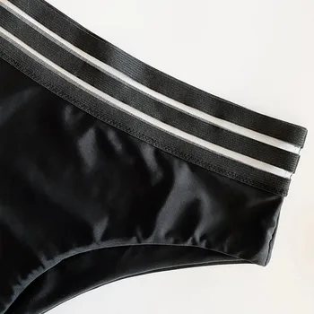 Pevné Bikini Set Ženy, Malé Pruhované Duté Plavky Push Up Plavky, plážové oblečenie женские купальники maillot de bain A20