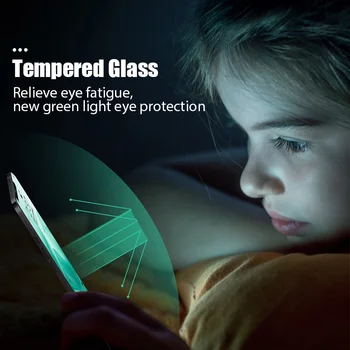 Pre iPhone 11 12 Pro Max Mini XR XS X 8 7 6 6 Plus SE 2 2020 Anti Blue Ray HD Tvrdeného Skla Screen Protector, Oči Zelené Sklo