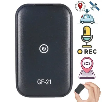 GF21 Mini GPS v Reálnom Čase Auto Tracker Anti-Stratené Zariadenie Hlasové Ovládanie Nahrávania Hľadáčik s Vysokým rozlíšením Mikrofón WIFI+LBS+GPS Pos