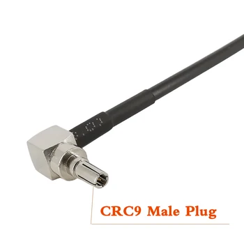 1Pcs CRC9 Muž Plug Pravom Uhle k N Mužského Pigtail Konektor Kábel RG174 ANTÉNNY Koaxiálny Vodič pre 3G USB Modem HUAWEI 10 CM-1 M
