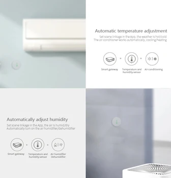 Tuya/SmartLife ZigBee Aplikácie Smart Teplota A Vlhkosť, Senzor Pracovať S Tuya Zigbee Rozbočovač So Alexa Domovská Stránka Google Smart Home