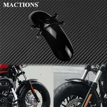 Motocykel Lesklý Čierny Predný Blatník Retro Blatníka Chránič Kryt ABS Plastu Pre Harley Sportster XL Štyridsať Osem 48 obdobie 2010-