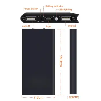 Pre Xiao Power Bank 20000mAh Prenosné Externé batérie 2.1 Rýchlu Nabíjačku Dvojitý USB Solárna Poverbank Pre chytrý Mobilný Telefón