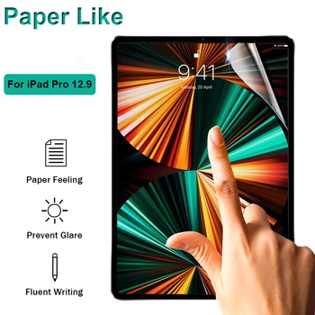 Pre iPad Pro 12.9 2018 2020 2021 Papiera Ako Screen Protector Anti-Preskočiť PET Matný Ochranné Kreslenie Film Pre iPad A2379 A2461