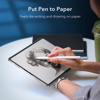Pre iPad Pro 12.9 2018 2020 2021 Papiera Ako Screen Protector Anti-Preskočiť PET Matný Ochranné Kreslenie Film Pre iPad A2379 A2461