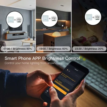 Smart Home Mini DIY Tuya Zigbee Smart 2 Gang Light Dimmer Modul Smart Život APLIKÁCIE Ovládanie Časovač Podporu Alexa Domovská stránka Google