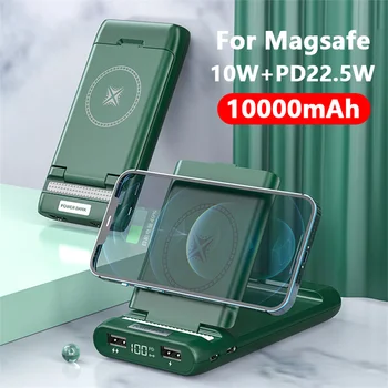 Prenosné 10000mAh Magnetické Bezdrôtový powerbank Pre apple magsafe nabíjačku Externé pomocné batérie Pre iphone12promax Power Bank