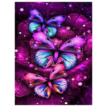 Diy 5d Plný Diamond Mozaiky Zvierat Diamond Maľovanie Sen Butterfly Umenie Výšivky, Ručné Nábytok Námestie Kolo Diamond Hobby