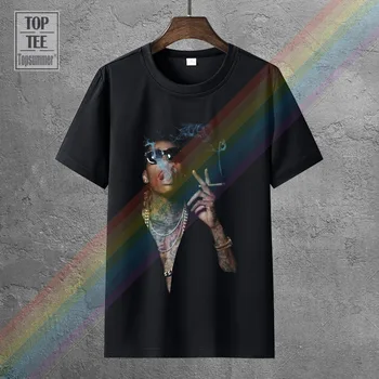 Wiz Khalifa Portrét Fajčenie Tee-Shirt Hippie Goth Tričko Retro Gotický Kórejský Sweetshirts Noviniek T Košele Emo Punk Tshirts