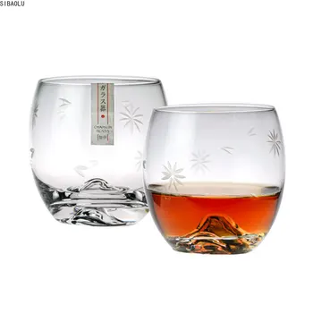 Nové Modely Fuji Pohár Whisky Ľad Kvet Dizajn Transparentné bezolovnaté Krištáľové poháre na Víno, Tvorivé Brandy, Rum Alkohol Pivo Vaso