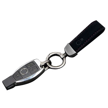 Alcantara Auto Keychain Buckskin Kožené Kľúča Držiteľa Keychain Na Mercedes Benz W177 W212 W204