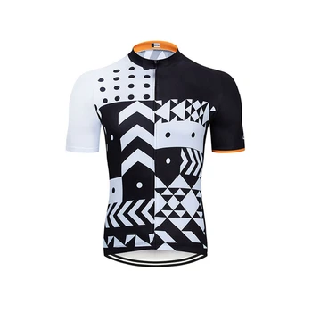 Profesionálny horský bicykel športové čierne pančucháče nové pánske cyklistické tričko oblek-krátke rukávy cyklistické oblečenie