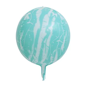 20pcs 22 inch 4D mramoru achát fólie ballon čierna zelená modrá Hélium Balón Narodeninovej Party Dekor Svadobné Party Baby Sprcha