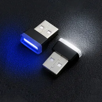Mini USB Svetlo LED Auto Okolitého Svetla Modelovanie Svetlo pre Audi A1 A2 A3 8p 8v 8 l A4 b6 b7 b8 b9 A5 A6 c5 c6 c7 A7 A8 Q2 Q3 Q4 Q5