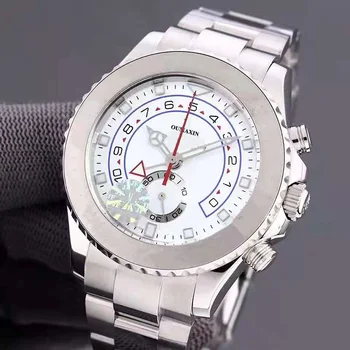 Veľké značky 44 mm pánske hodinky plne automatické mechanické zafírové sklo skladovanie svetelný dovezené ocele 316L sledovať no2