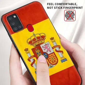 Španielsko erb Vlajka Luxusné Mäkké puzdro pre Samsung Galaxy A32 A51 A71 A21s A31 A41 5G Quantum Kryt Telefónu Fundas Silikónové