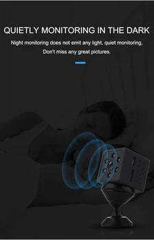 WiFi Mini Kamera Tajné XD IP HD1080P Snímač Pohybu Zistiť Cam Nočné Videnie Monitor Malé Bezdrôtovú Domácu Dohľadu Videokamera