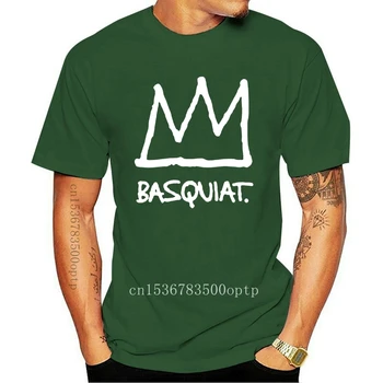 Jean-Michel Basquiat KORUNY new YORKU UMENIE T-Shirt NWT Autentické & Úradný potlačené tričko, hip hop vtipné tričko,