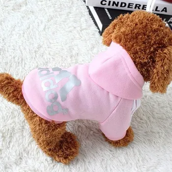 Adidog Psie Oblečenie pre Psa Teplé Oblečenie Dve-Legged Pet Bunda pre Malé Stredné Psa Hoodie Psa Mikina pre Psov Chihuahua