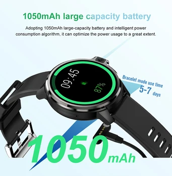 4G Smartwatch DM30 RAM 4GB ROM 64/128 GB Smart Hodinky Android 9.1 GPS, Wifi, Dual System Tvár ID 1050Mah Batérie 1.6 Palcový HD