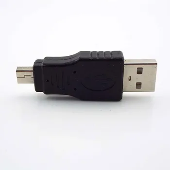 5 ks USB 2.0 Muž Na Mini USB 5 Pin Samec Konektor Adaptér Konektor Prevodník pre PC, Notebook, Prenos Dát W17