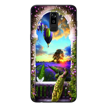 Tlačiť vlastné Pre Samsung Galaxy J8 2018 j810 j810f sm-j810f Prípade Luxusné Originálne Tekuté Silikónové Mäkké Pokrytie Shockproof Telefón