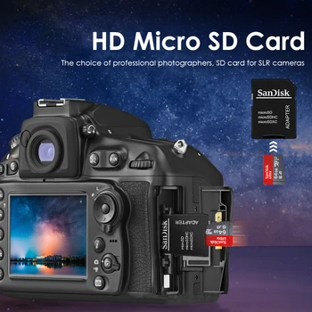 SanDisk Class10 TF Karta 16gb 32gb 64gb 128 gb Micro SD Kartu Max 98Mb/s Originálne pamäťová karta microSD + adaptér + čítačka kariet