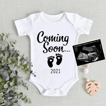 Moje Dieťa Už Čo Nevidieť 2021 Detské Oblečenie Žien Tehotenstva Oznámenie Bavlna Novorodenca Telo Baby Darček