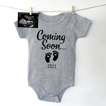 Moje Dieťa Už Čo Nevidieť 2021 Detské Oblečenie Žien Tehotenstva Oznámenie Bavlna Novorodenca Telo Baby Darček