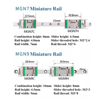 Jazdec Blok MGN7C MGN7H MGN12C MGN12H MGN9C MGN9H MGN15C MGN15H A MGN Lineárne Železničnej Sprievodca Pre 3D Tlačiarne Časti strojov