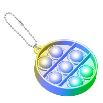 Fidget Hračky Keychain odbúranie Stresu Strane pre Deti Puzzle Autizmus Špeciálne Potreby Dospelých Relaxačná Jednoduché Dimple Push Bublina Hračky