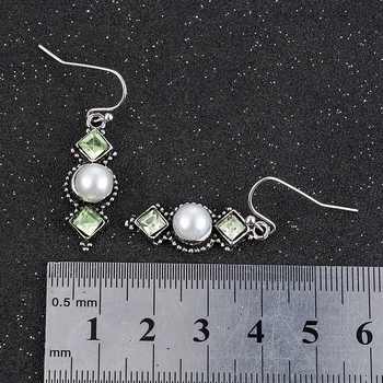 Vintage Simulované Pearl Náušnice Sklenené Závesné Visieť Náušnice pre Ženy Accesorios Elegantné Monet Šperky Nezvyčajné Náušnice