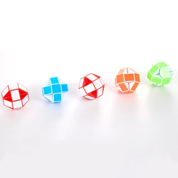 5 ks Twist Had Skladacie Vzdelávacie Hračka pre deti, dieťa Magic Pravítko Magic Cube Had Pravítko Puzzle Relaxačná Kocka