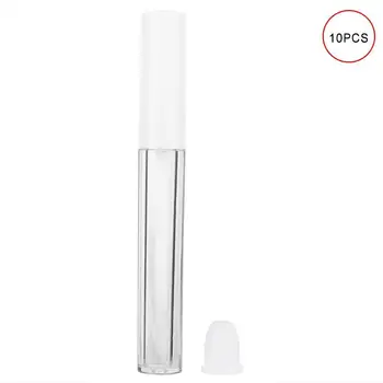 10Pcs 2,5 ml Priehľadného Plastu DIY Lesk na Pery Trubice Prázdne Kozmetické Lesk na Pery Kontajnerov Rúry Naplniteľné Fľaše pre Make-Up