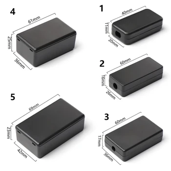 1pc Waterproof Black/white Bývanie Nástroj Prípade, ABS Plast Projektu Box Úložný Prípade Krytu Boxy Elektronický Spotrebný materiál